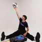 'SELECTAH' ringer tee in Black & Purple
