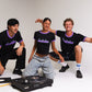 'SELECTAH' ringer tee in Black & Purple