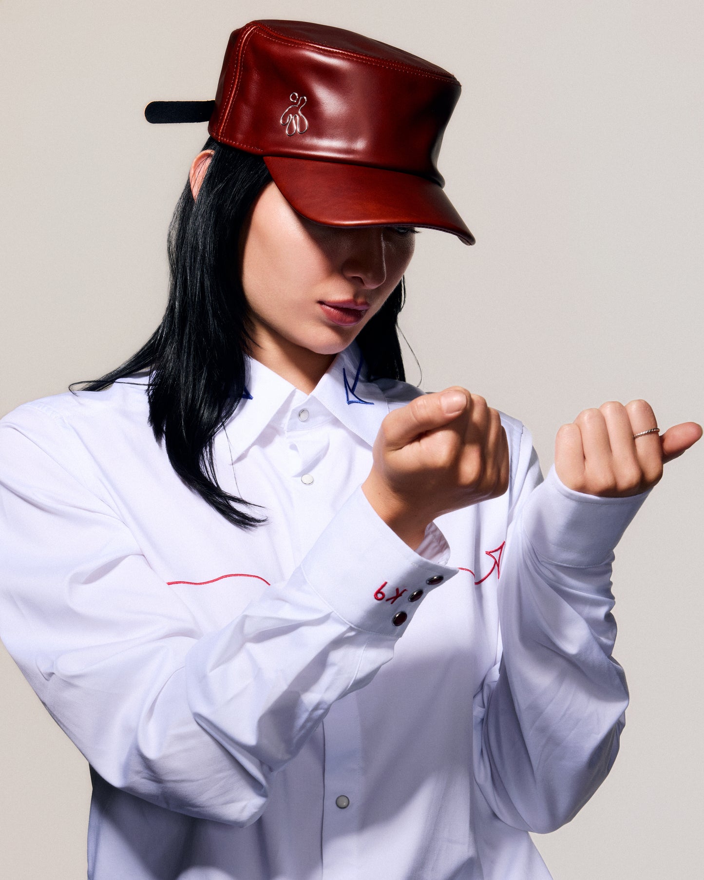 100% LEATHER HAT